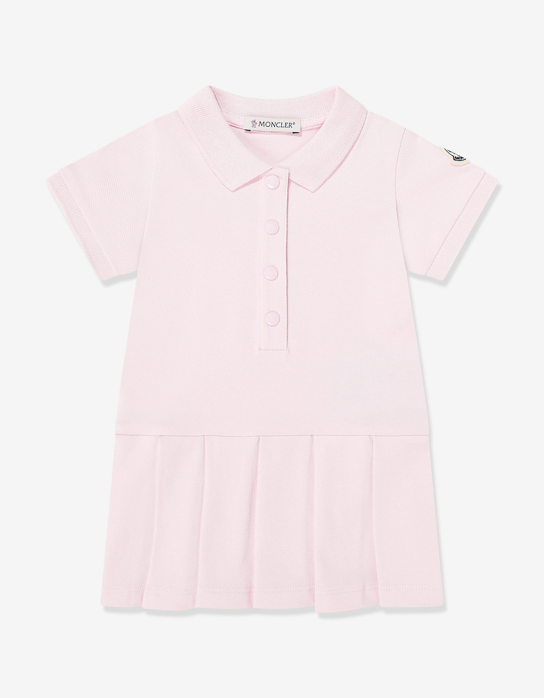 Enfant Baby Girls Cotton Polo Dress in Pink, 5 of 4
