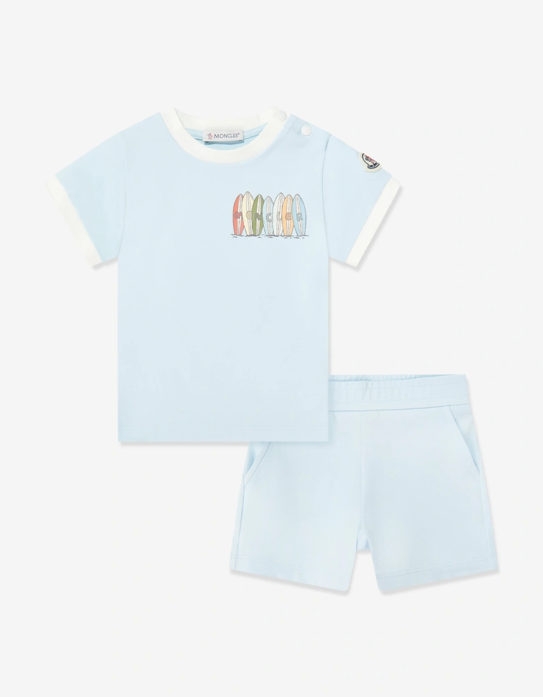Enfant Baby Boys T-Shirt and Shorts Set in Blue