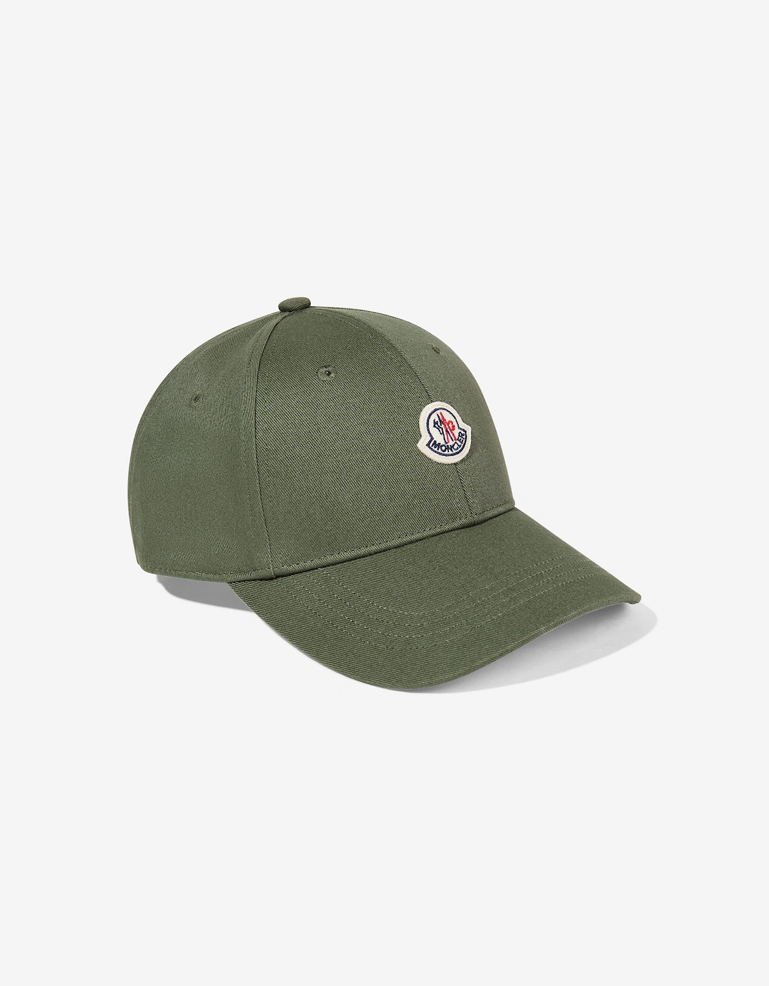 Moncler Boys Multi  Enfant Cotton Logo Baseball Cap  Green - Size 4 - 6 Yrs S 50-52 Cm Kids