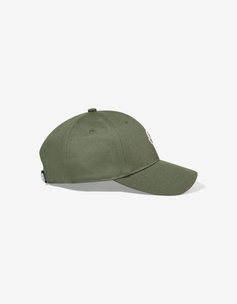 Enfant Boys Cotton Logo Baseball Cap in Green