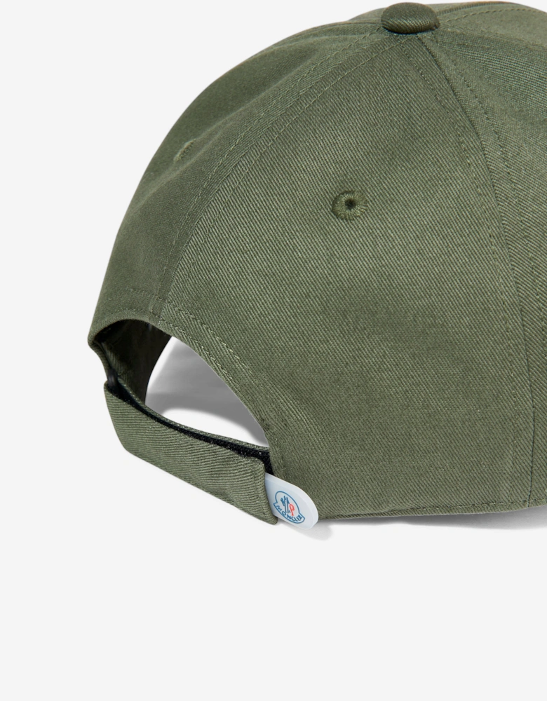 Enfant Boys Cotton Logo Baseball Cap in Green
