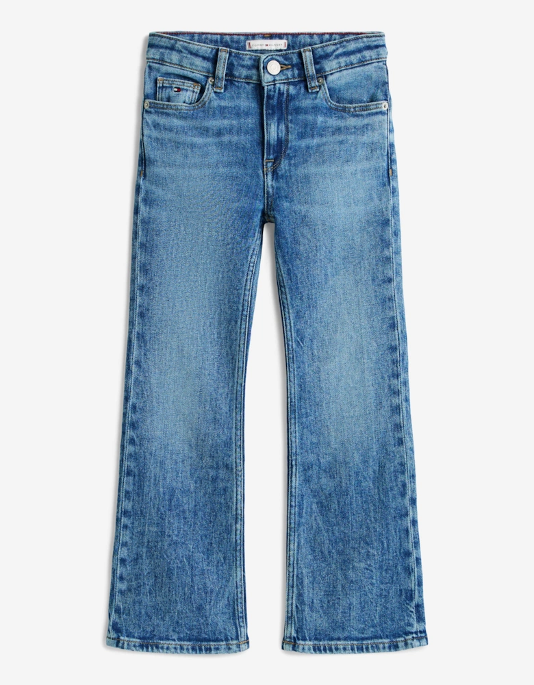 Girls Flare Vintage Jeans in Blue