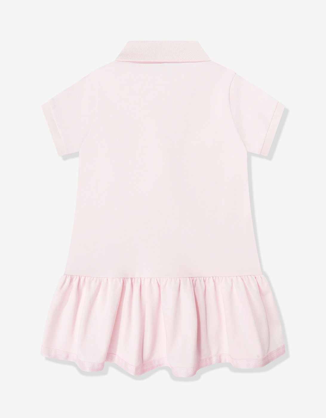 Enfant Girls Logo Polo Dress in Pink