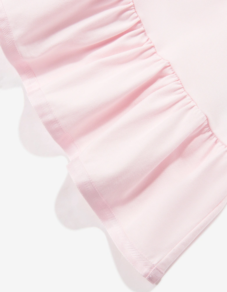 Enfant Girls Logo Polo Dress in Pink