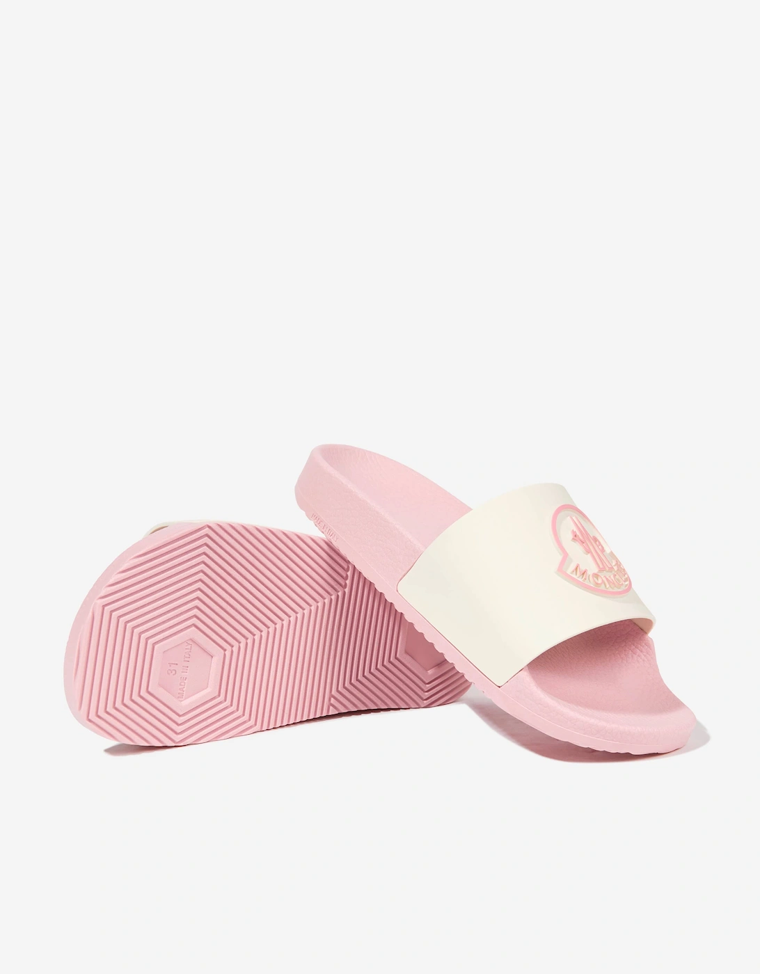 Enfant Kids Petit Basile Logo Sliders in Pink