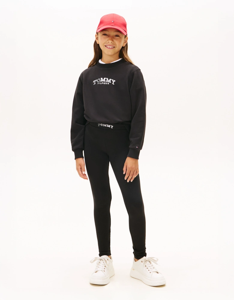 Girls Legging Set in Black