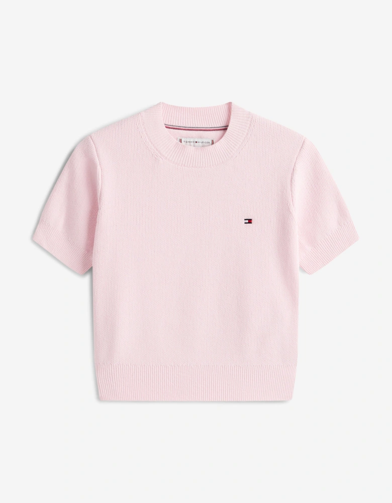 Girls Chenille Sweater in Pink