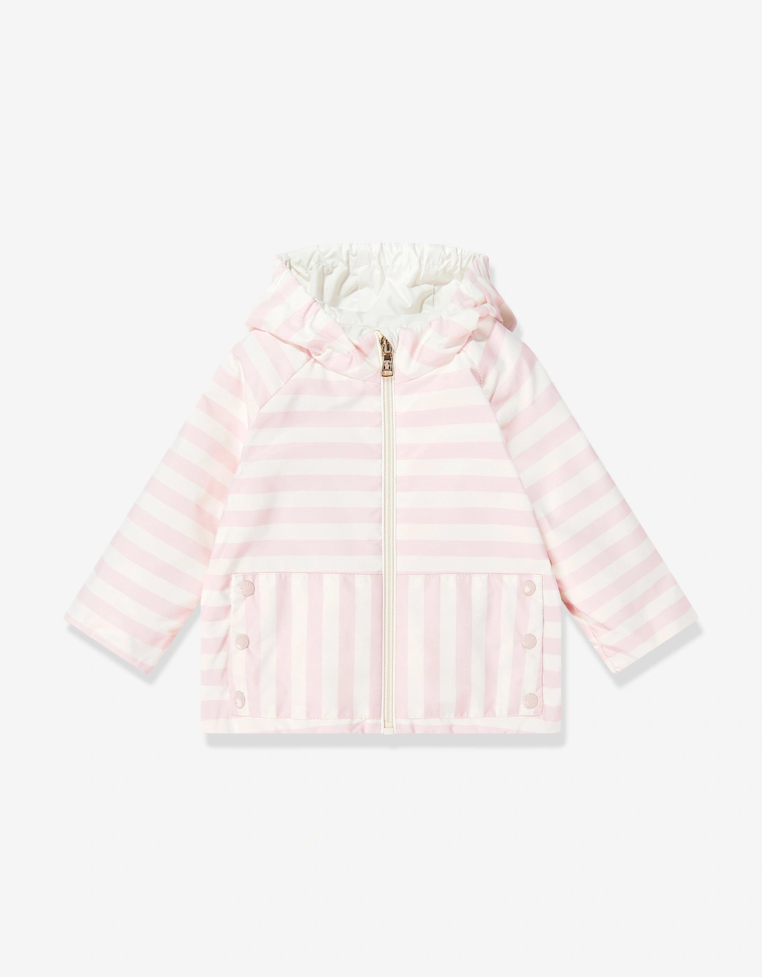 Enfant Baby Girls Striped Melde Jacket in Pink, 5 of 4