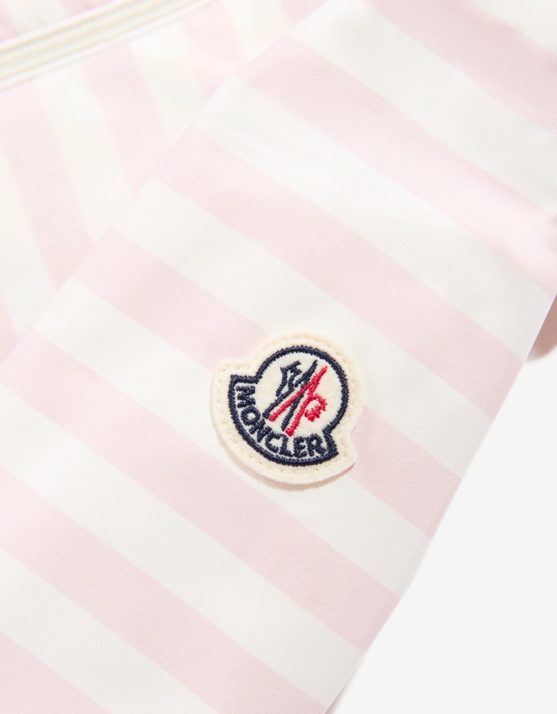 Enfant Baby Girls Striped Melde Jacket in Pink