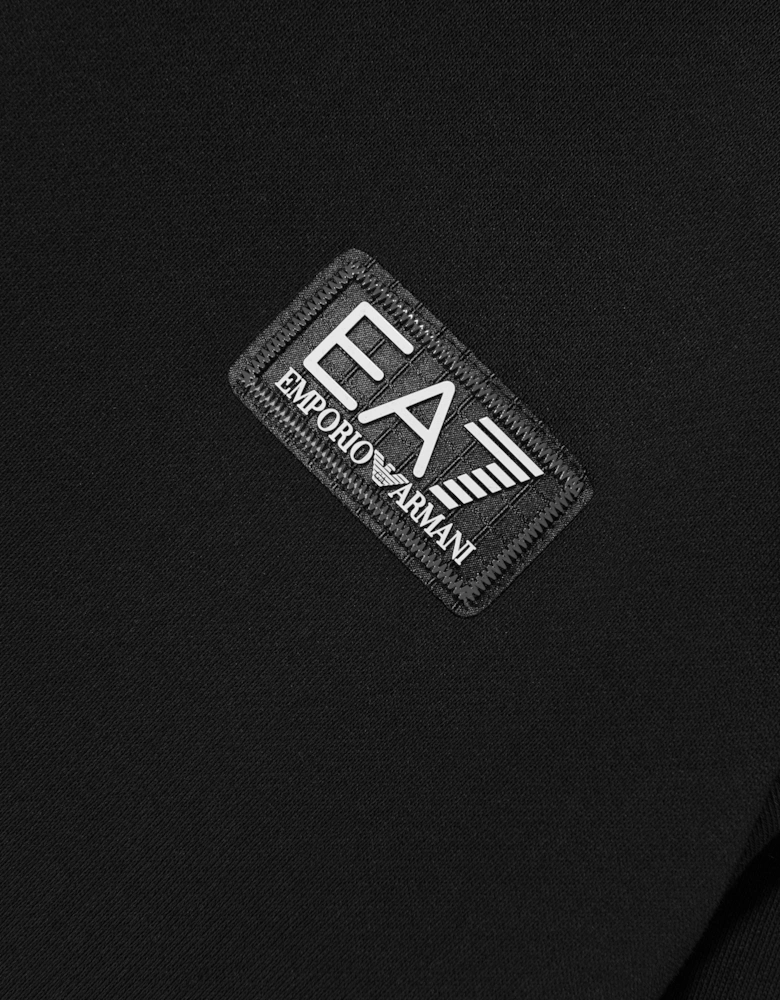 Emporio Armani Boys Train Logo Tape Sweatshirt in Black