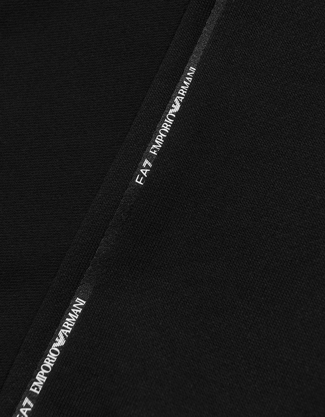 Emporio Armani Boys Train Logo Tape Sweatshirt in Black