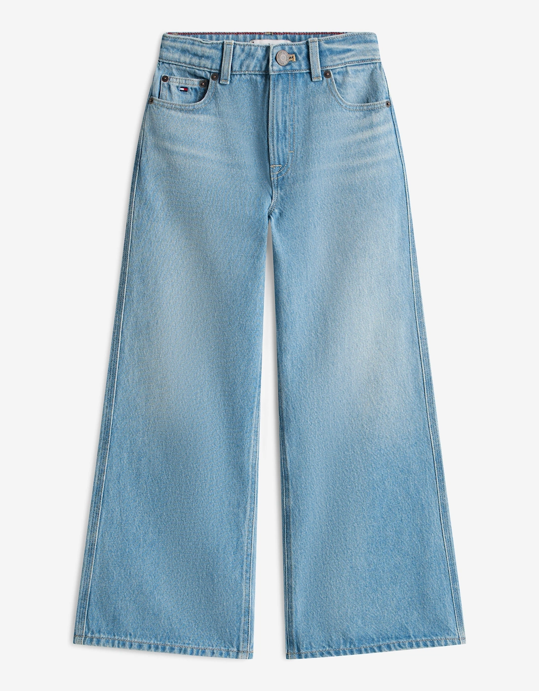 Girls Mabel Wide Leg Jeans in Blue, 6 of 5