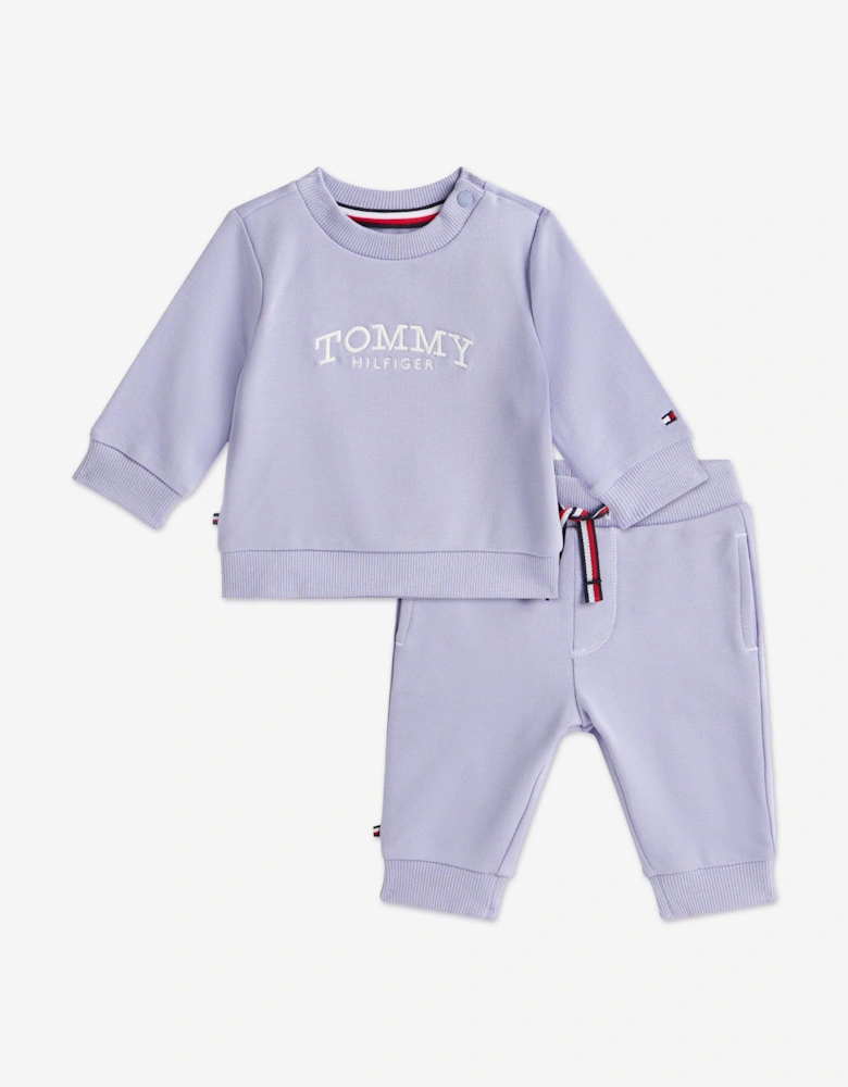Baby Girls Monotype Tracksuit in Purple