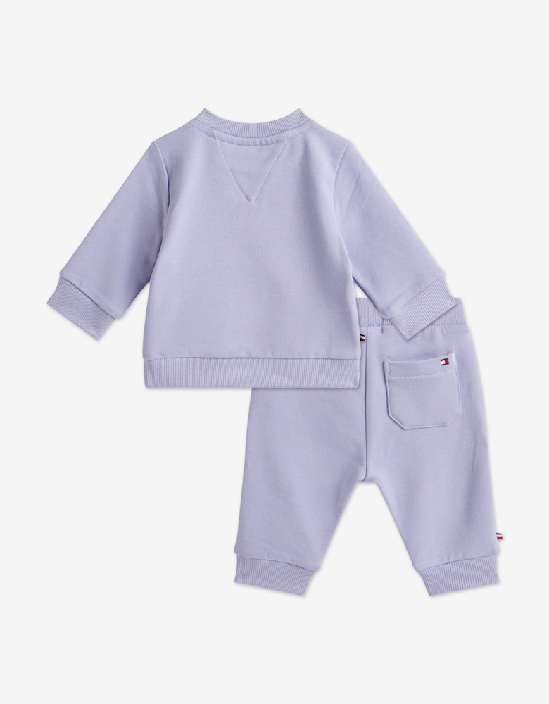 Baby Girls Monotype Tracksuit in Purple