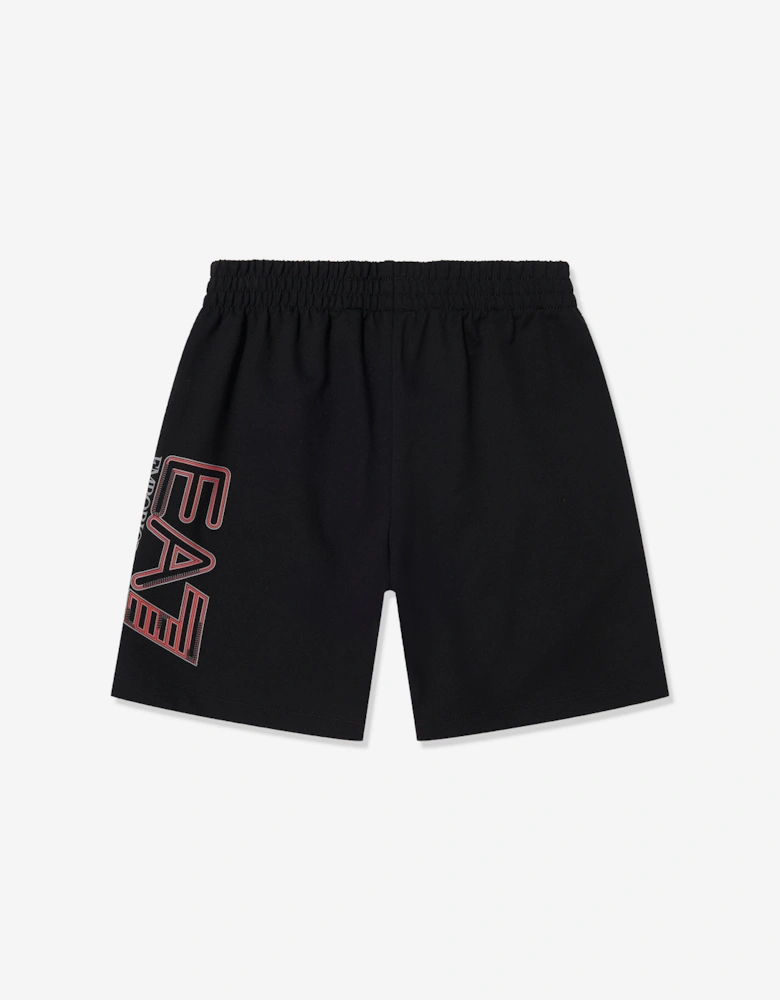 Emporio Armani Boys Train Visibility Bermuda Shorts in Black