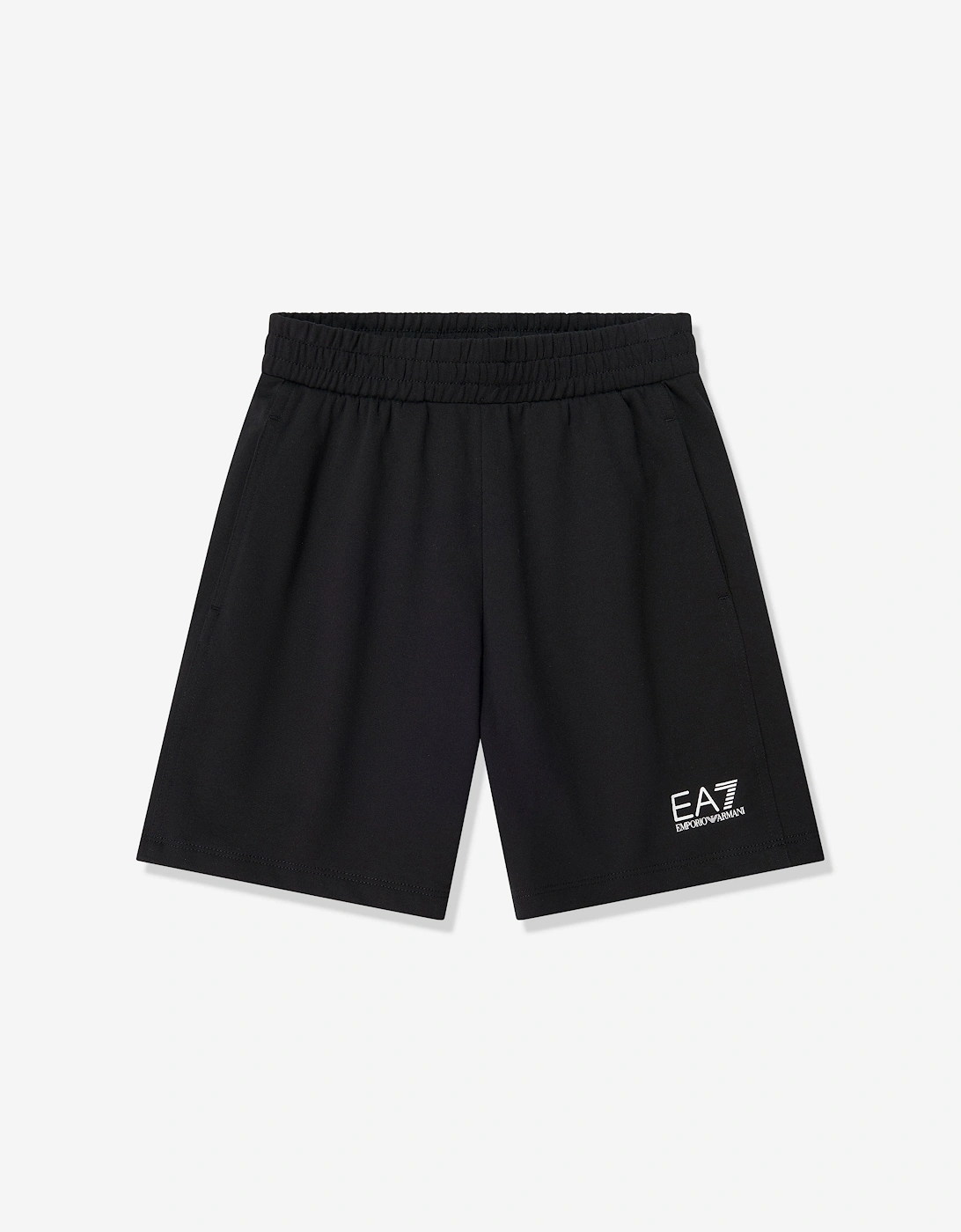 Emporio Armani Boys Train Visibility Short Set in Beige