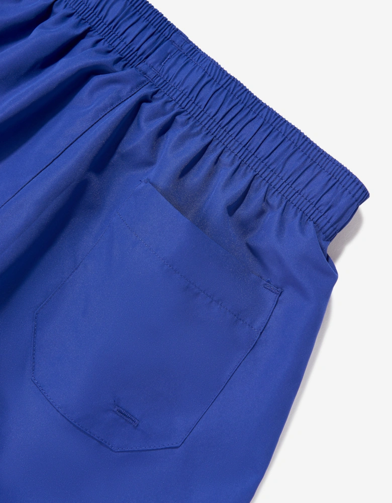 Emporio Armani Boys Extended Logo Swim Shorts in Blue