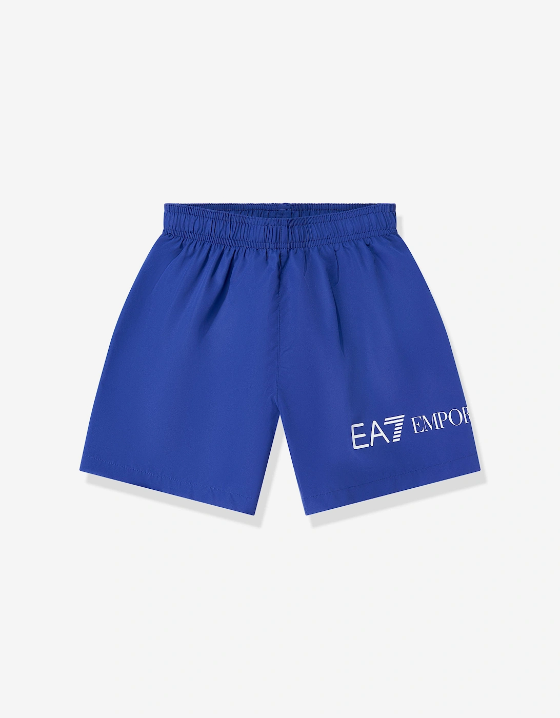 Ea7 Boys Blue 'S Emporio Armani Extended Logo Swim Shorts In  16 Years Size 16 Yrs Kids