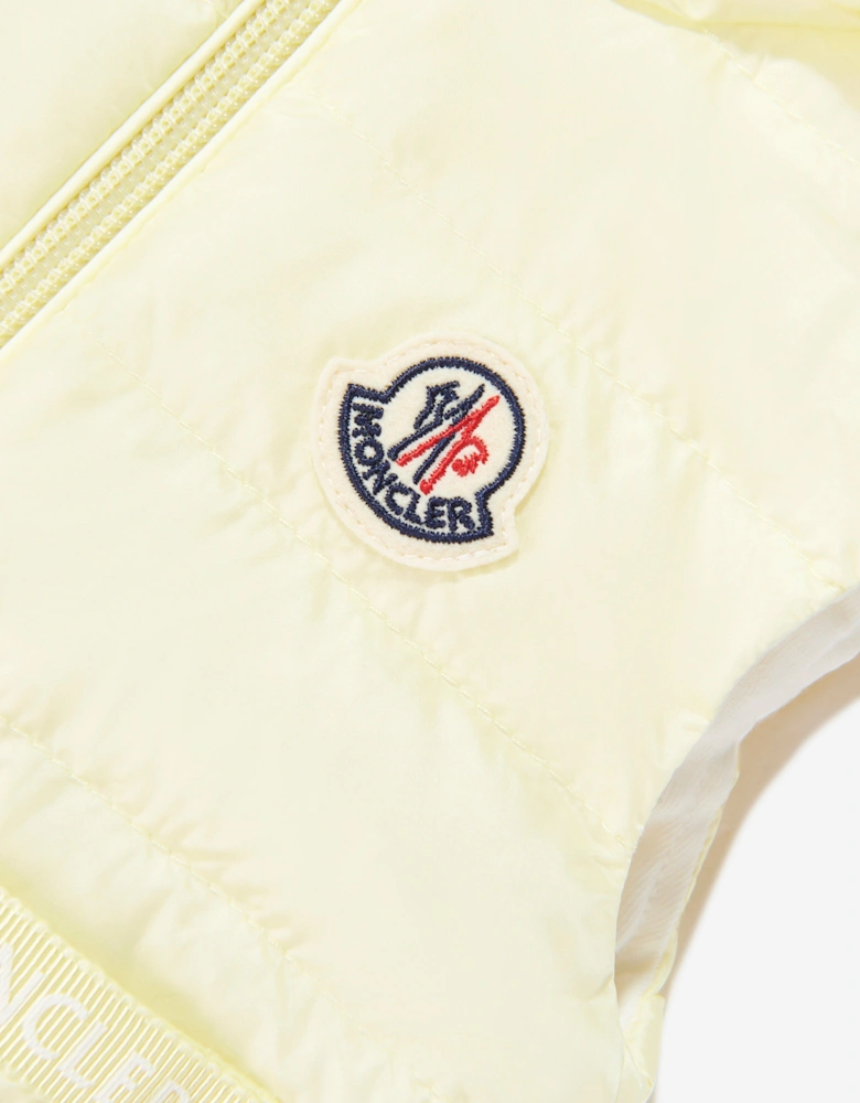 Enfant Baby Girls Down Padded Lia Gilet in Yellow