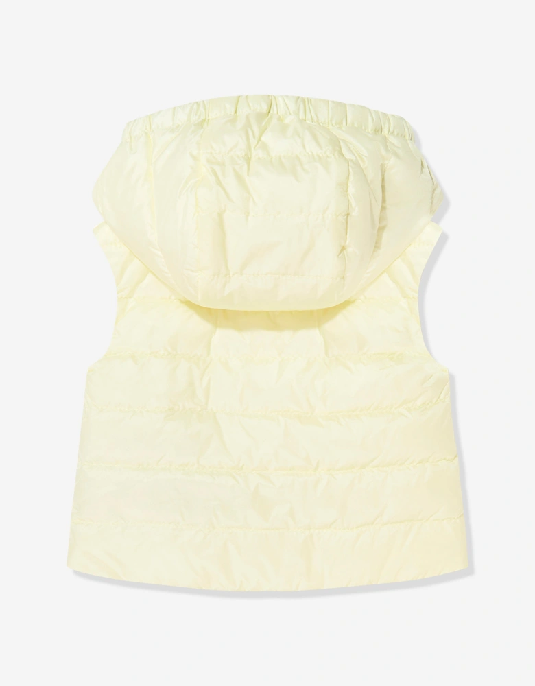 Enfant Baby Girls Down Padded Lia Gilet in Yellow