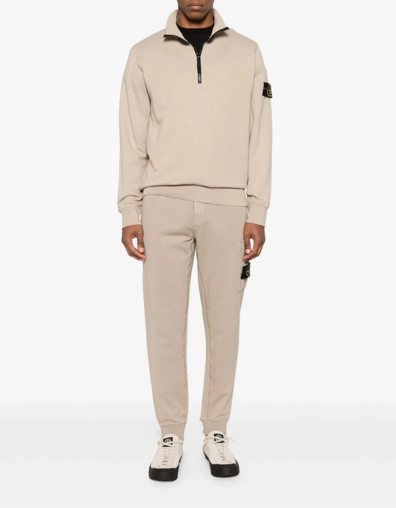 S0051 1/4 Zip Sweatshirt Beige