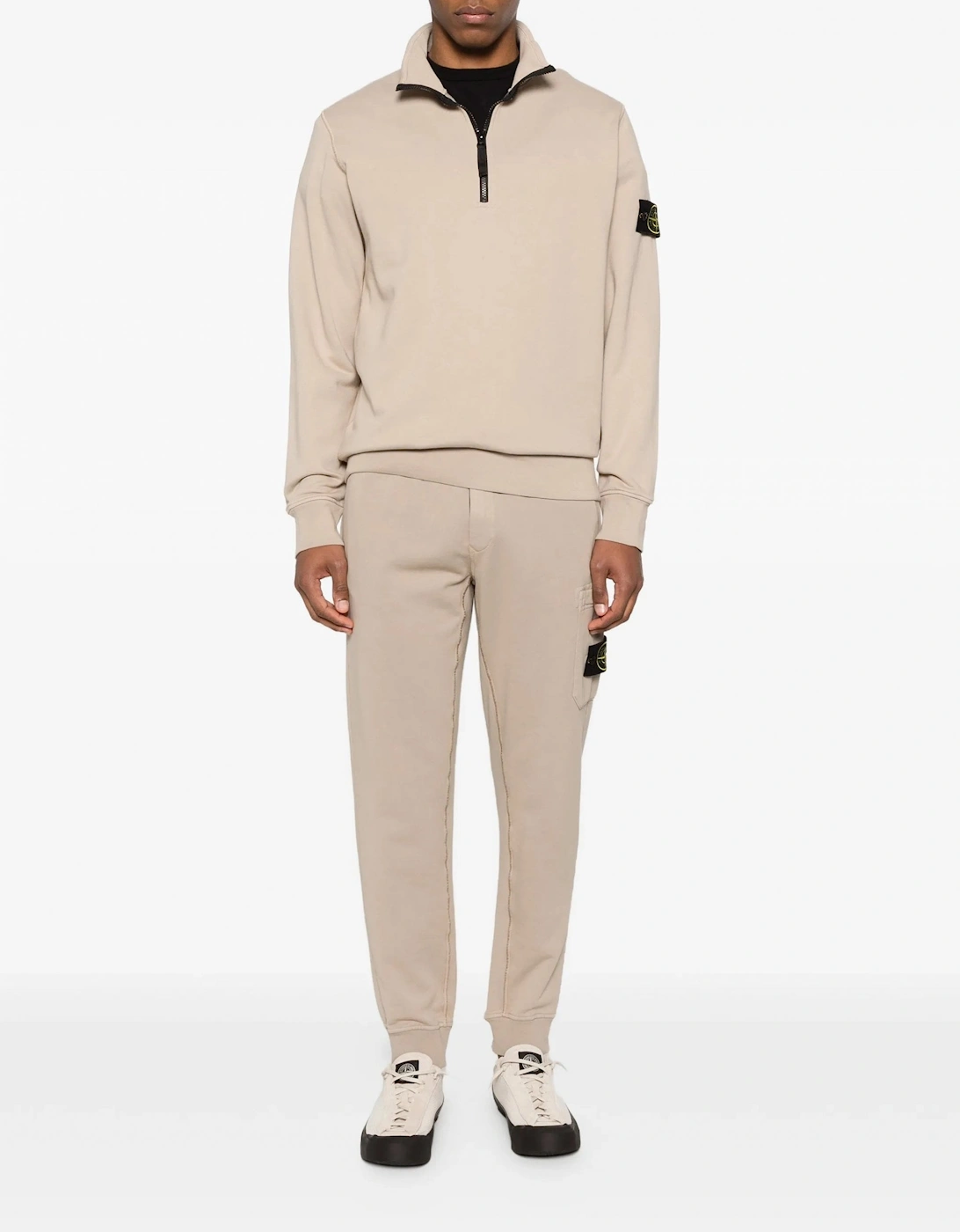 S0051 1/4 Zip Sweatshirt Beige