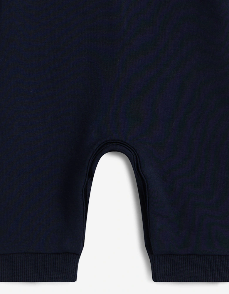 Baby Boys Monotype Romper in Navy