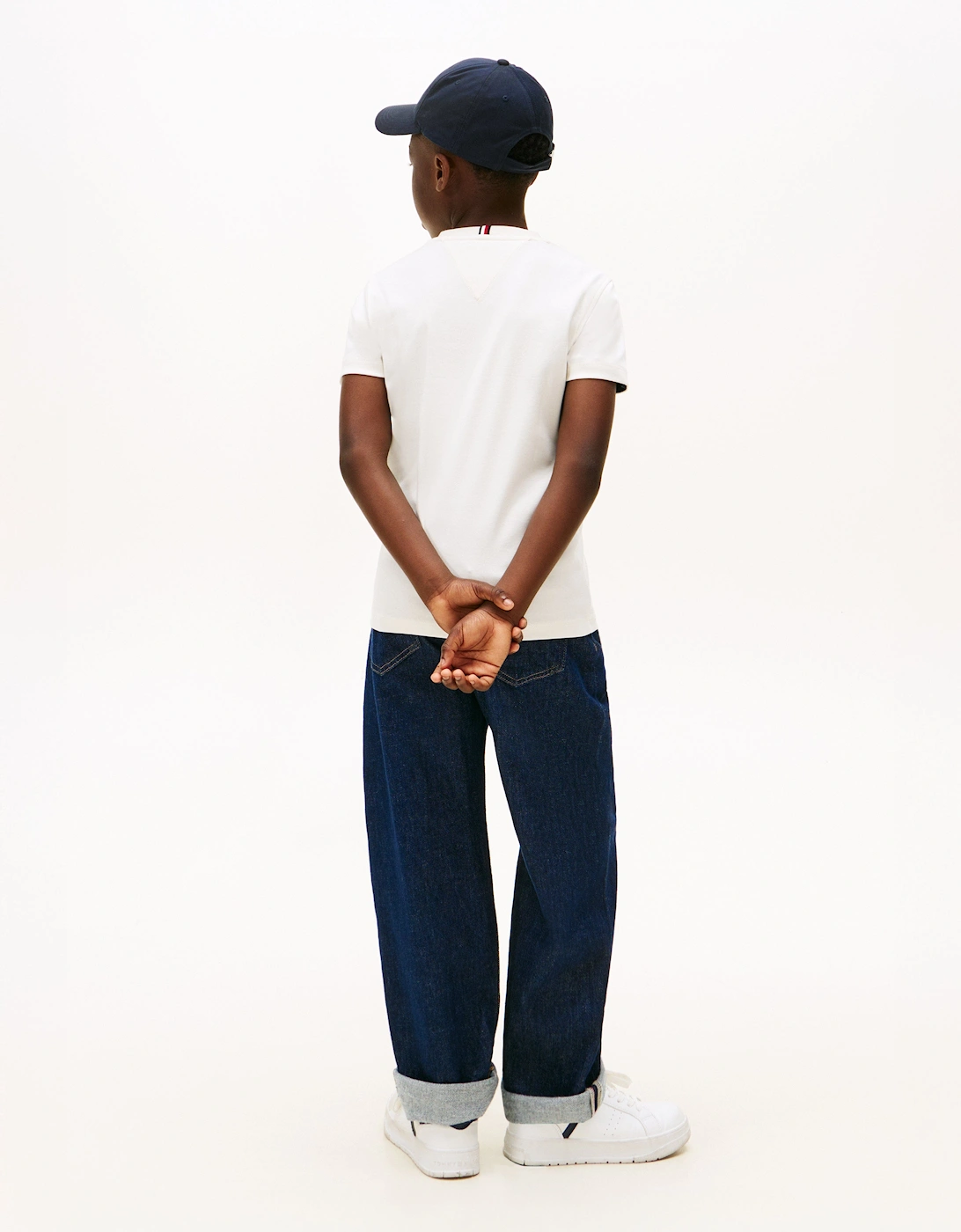 Boys Tommy Icons Interlock T-Shirt in Ivory