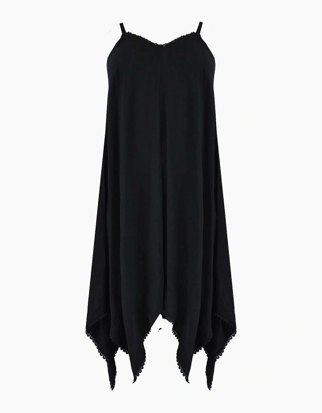 Black Hanky Hem Dress