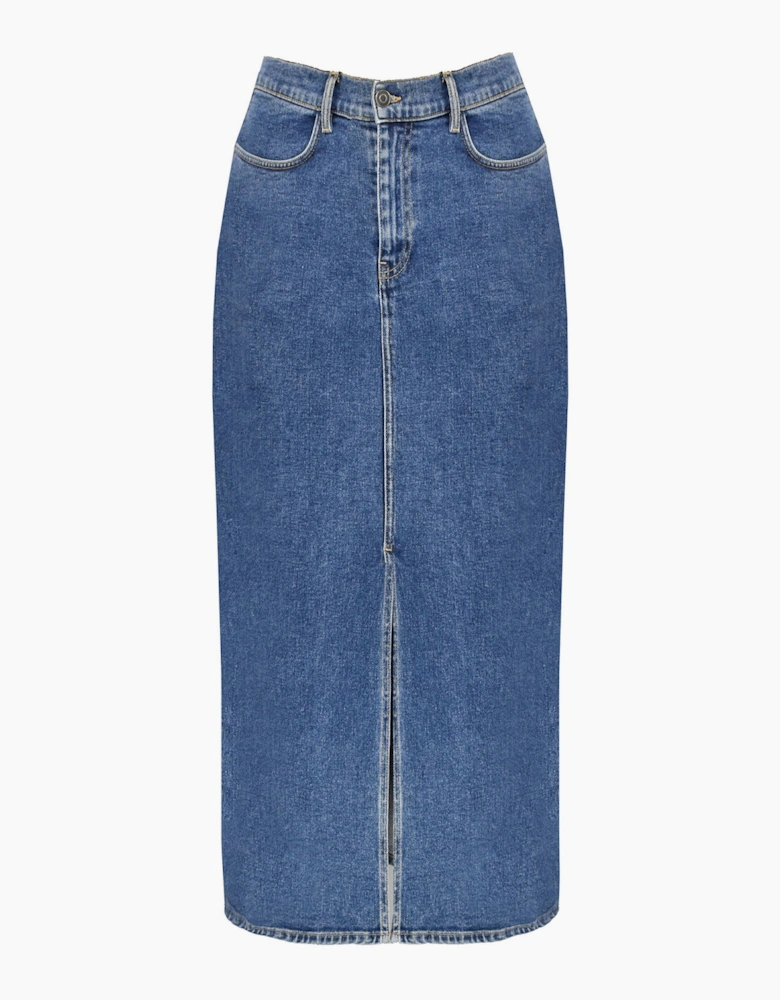 Denim Midi Skirt