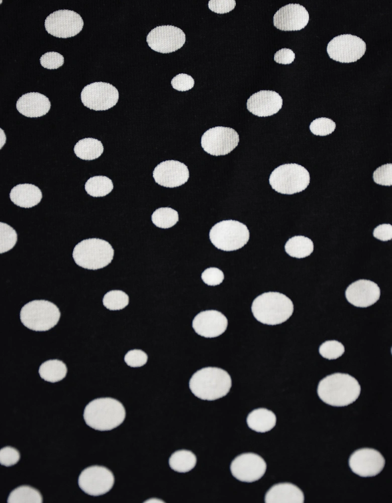 Mono Spot Empire Seam Midi Dress