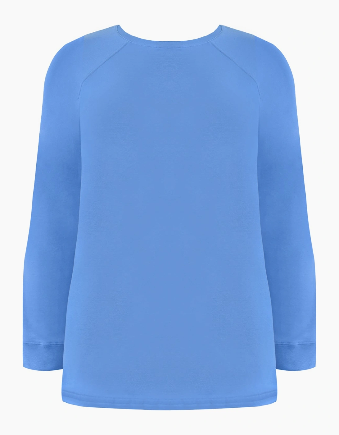 Blue Jersey Relaxed Top