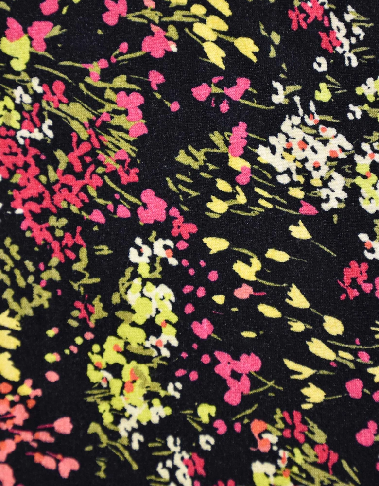 Multi Ditsy Empire Seam Midi Dress