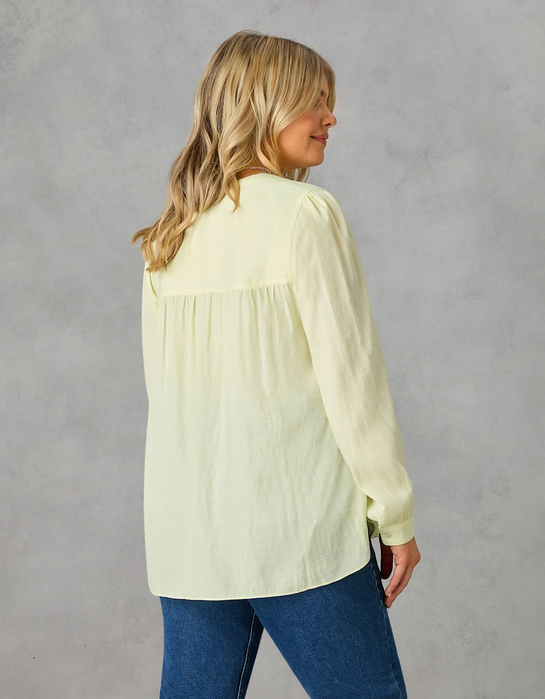 Lemon Charmbray Boho Blouse