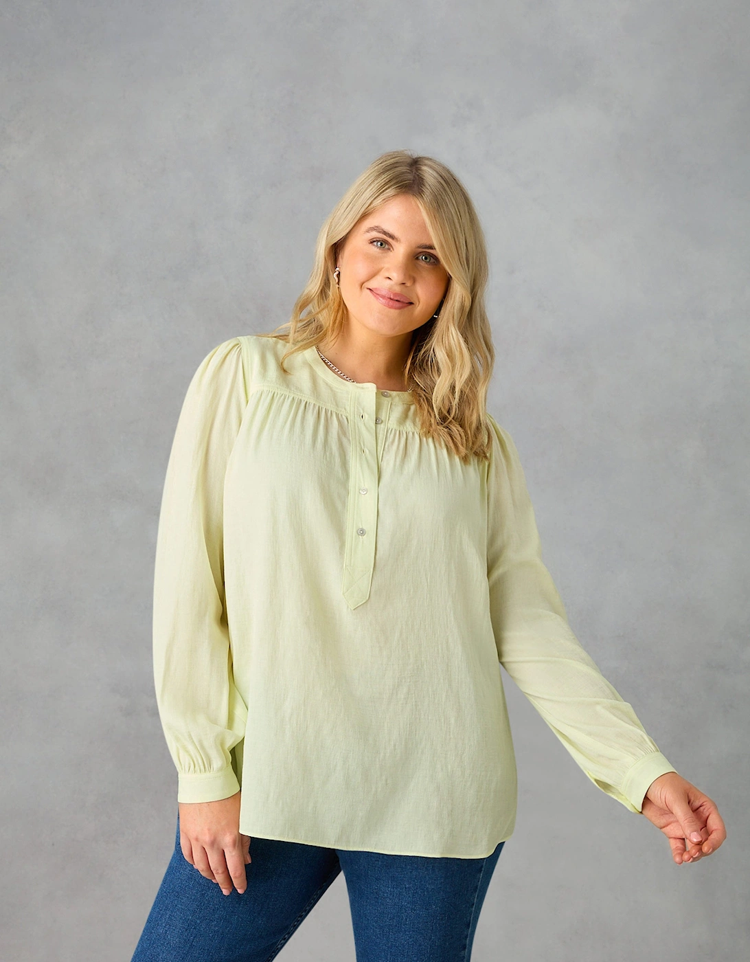 Lemon Charmbray Boho Blouse