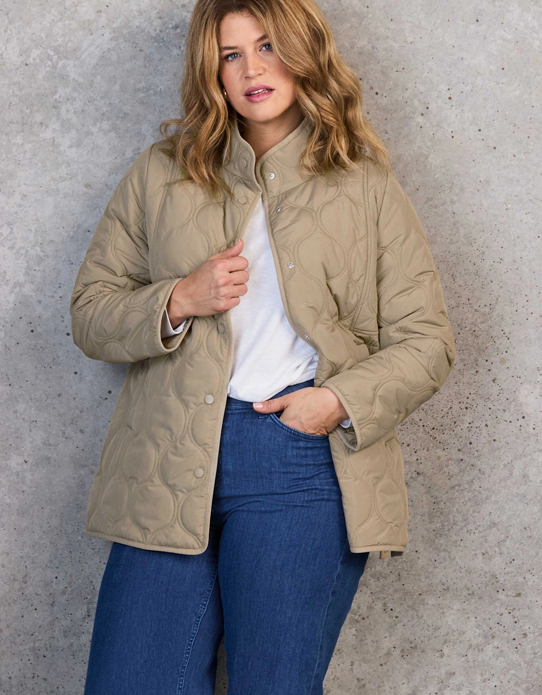 Stone Quilted Jacket