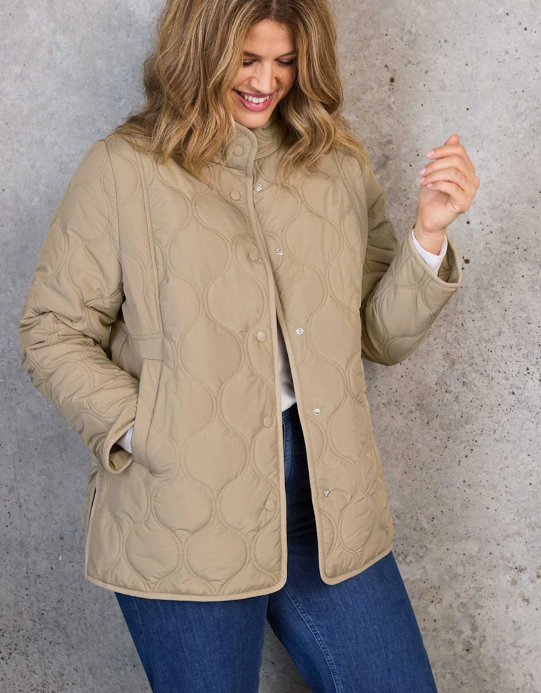 Stone Quilted Jacket