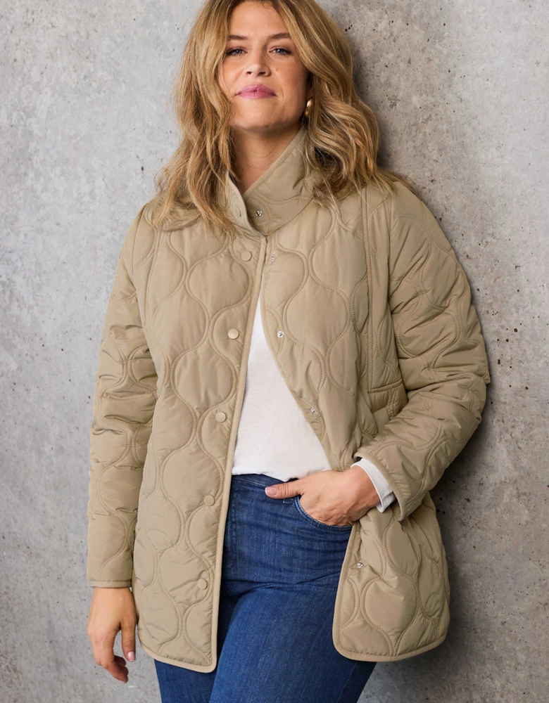 Stone Quilted Jacket