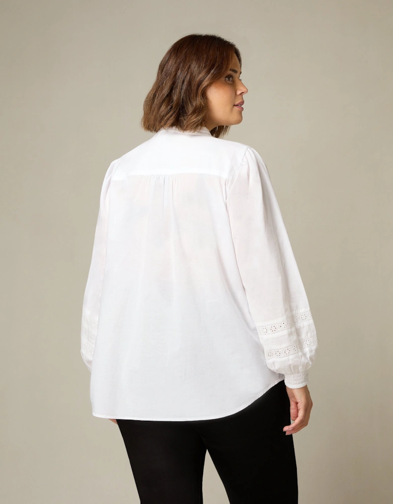 White Pintuck Blouse
