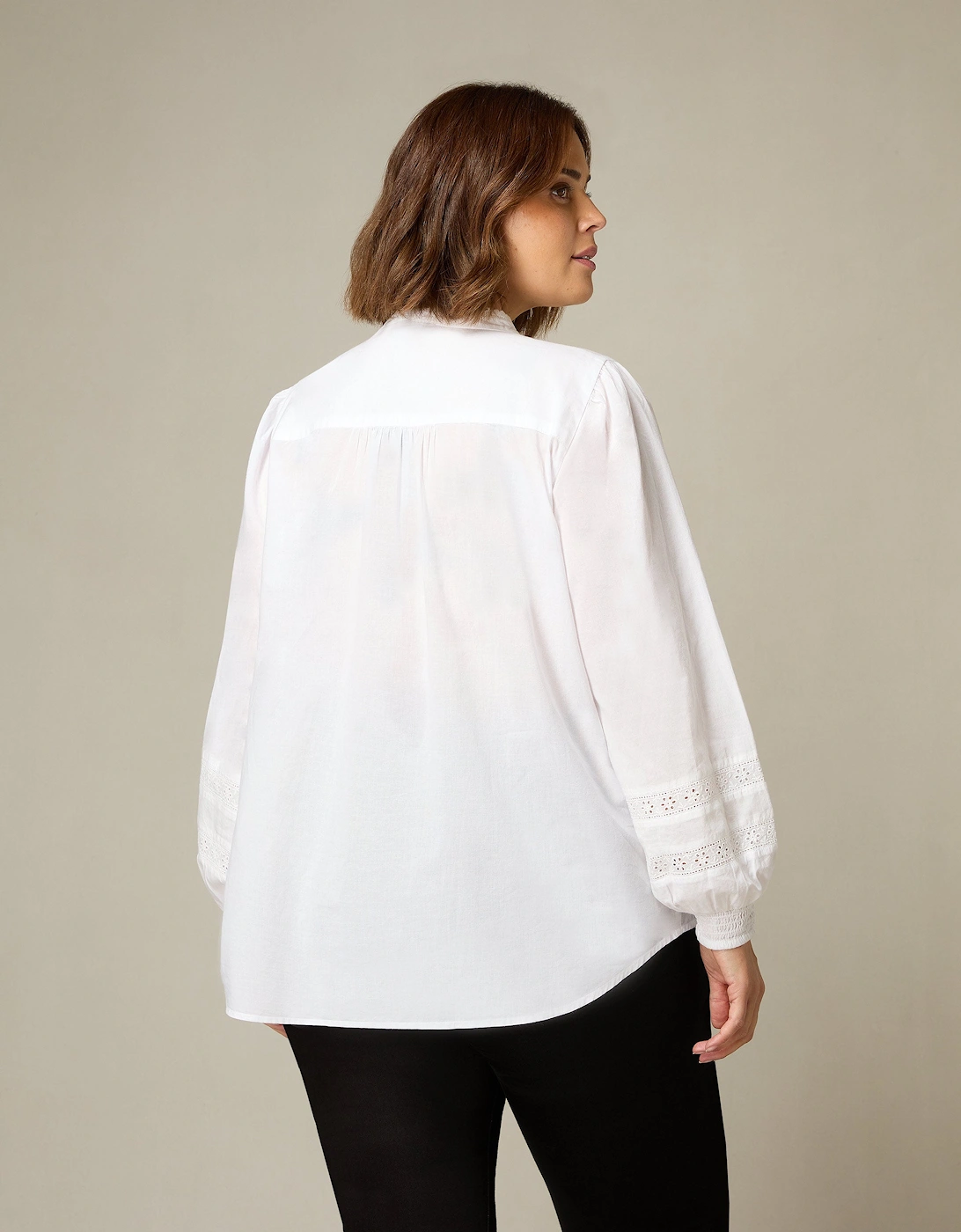 White Pintuck Blouse
