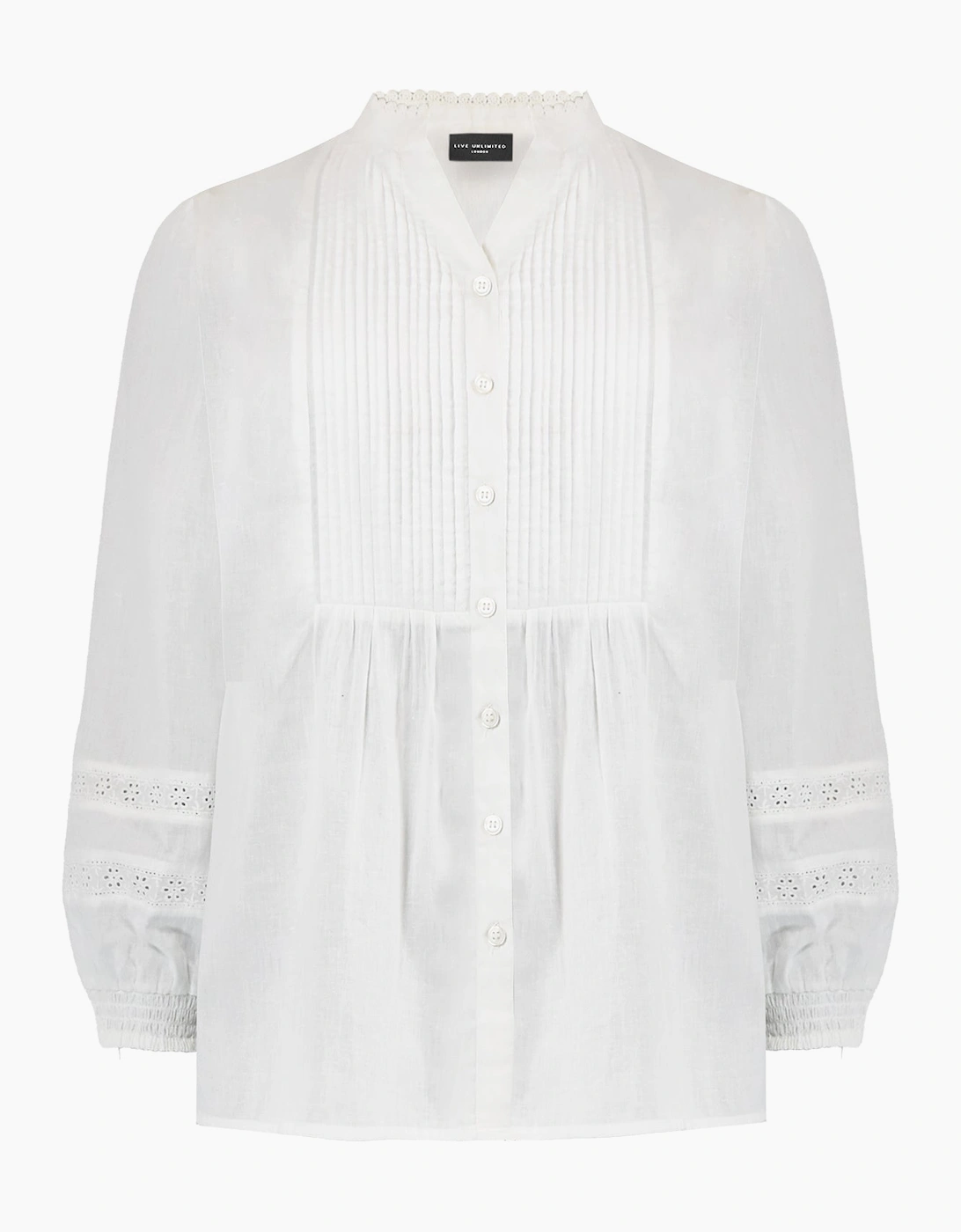 White Pintuck Blouse