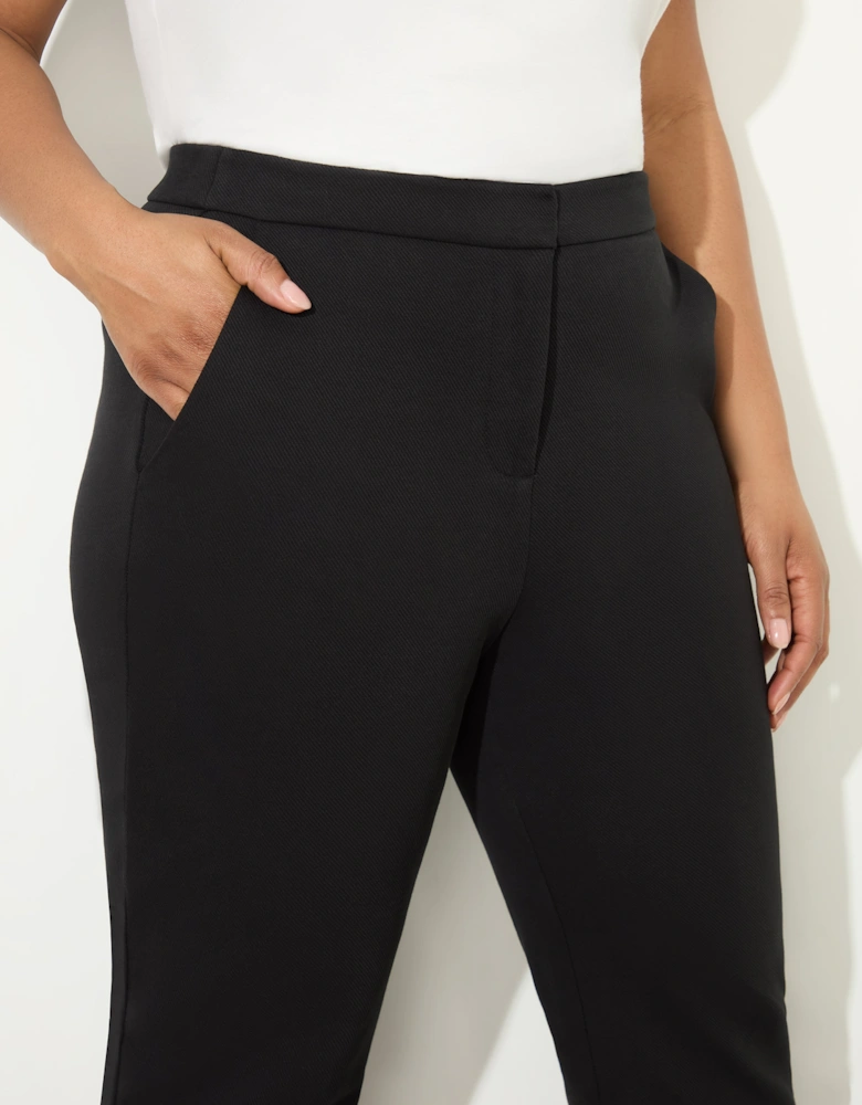 Petite Black Ponte Trouser