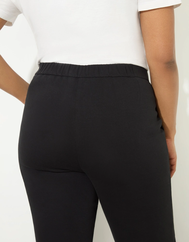 Petite Black Ponte Trouser