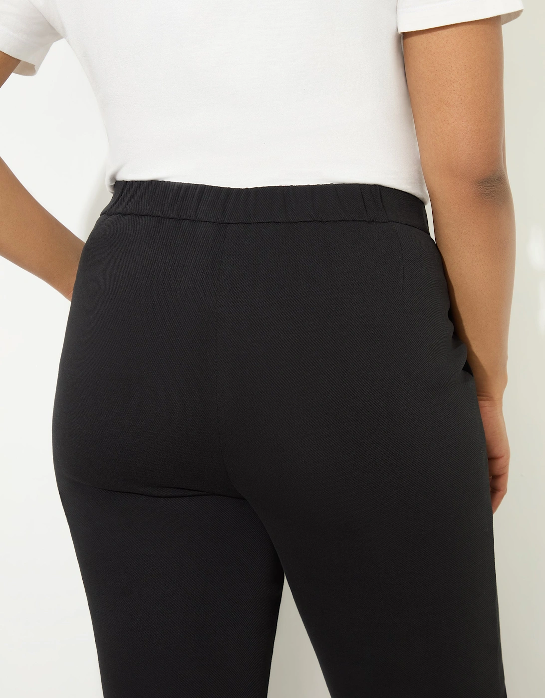 Petite Black Ponte Trouser