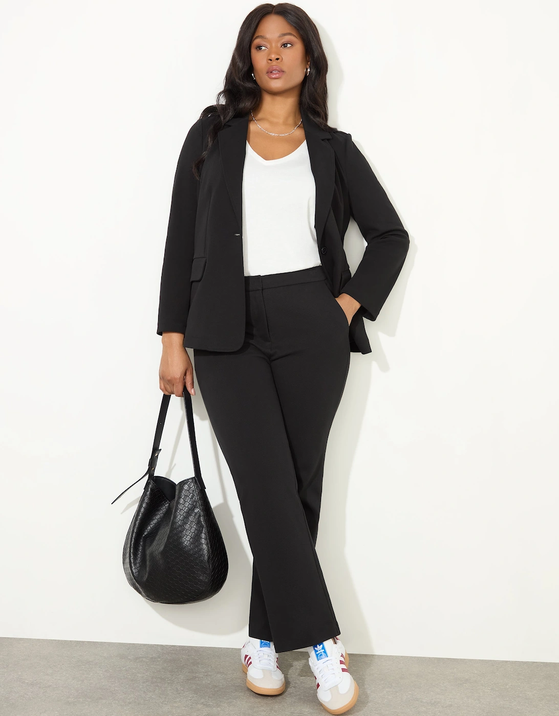 Petite Black Ponte Trouser, 7 of 6