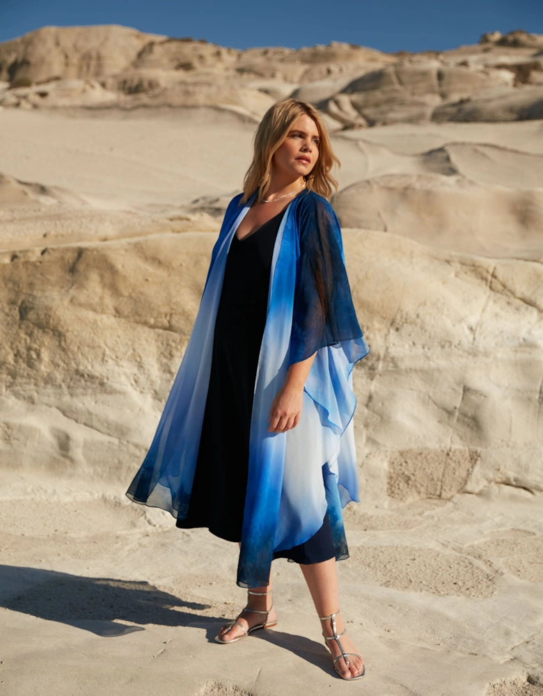 Navy Slip Midi Dress