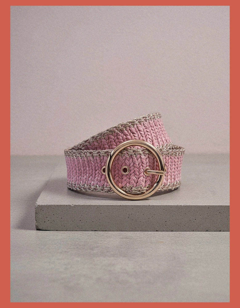 Shannon Elasticated Summer Belt - Pink Mix