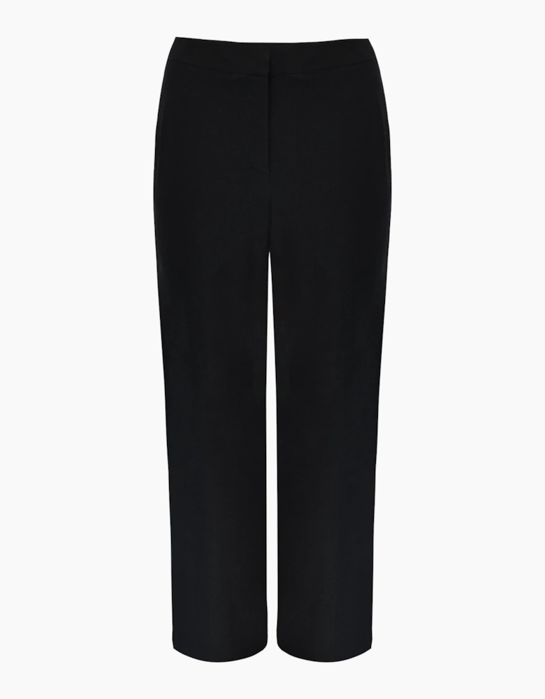 Black Tailored Button Detail Trousers