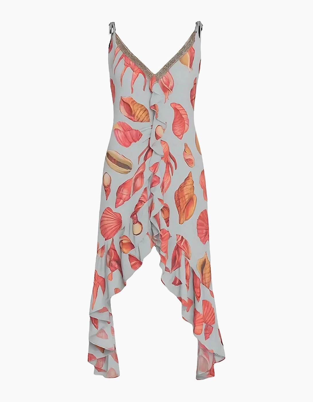 Nerissa Asymmetric Midi Dress