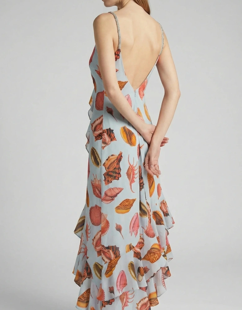 Nerissa Asymmetric Midi Dress